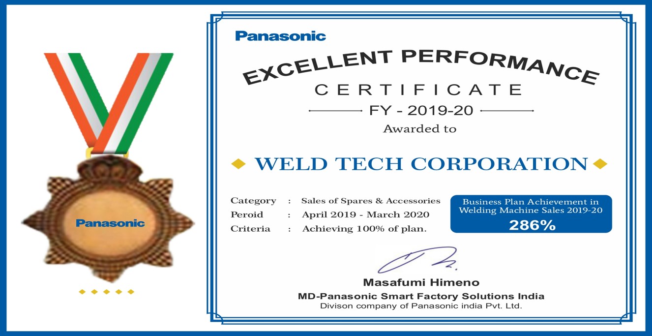 Panasonic Excellent Performance 2019-20