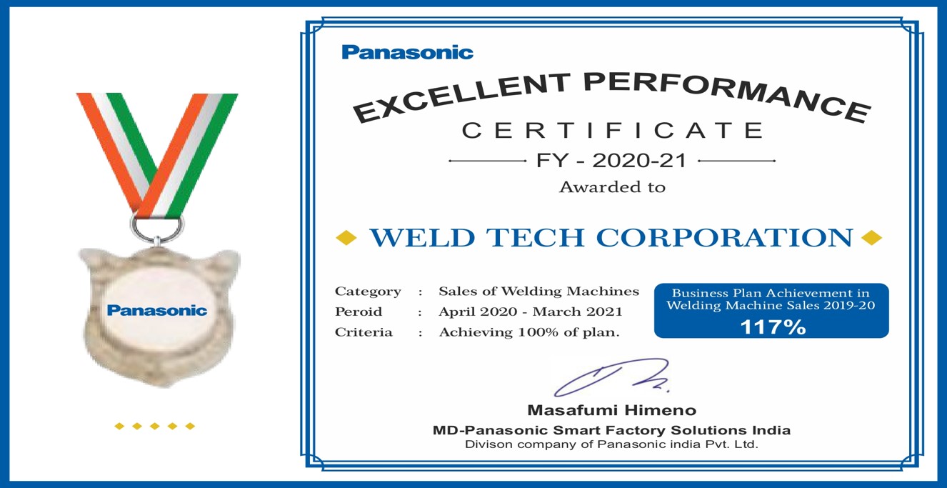 Panasonic Excellent Performance 2020-21